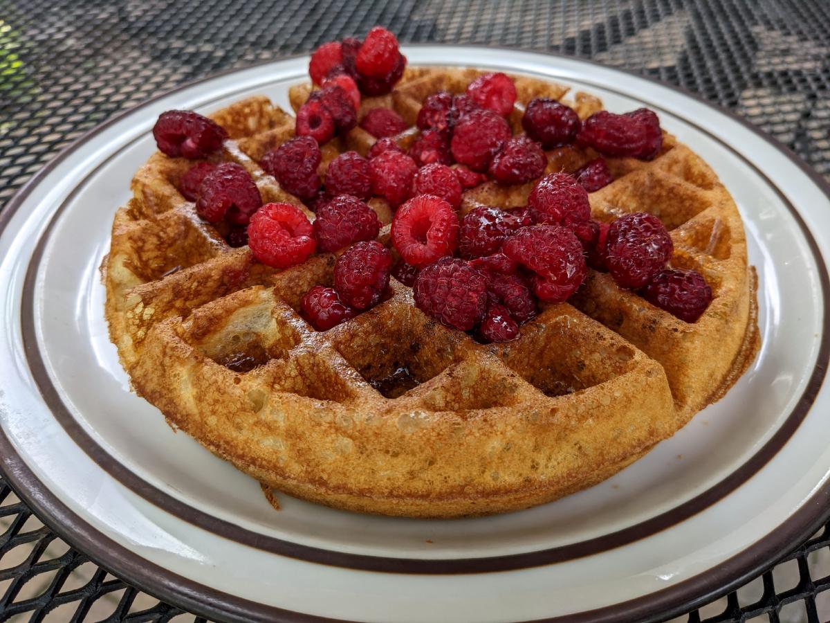 Overnight Sourdough Waffles